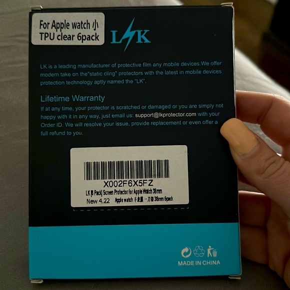 LK Screen Protector (6pk) for Apple Watch 38mm - Picture 2 of 2